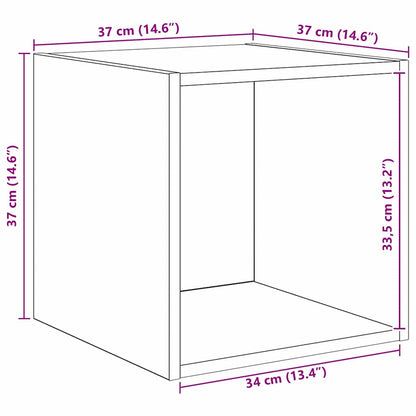 Set di mobili TV 2 pcs Rovere Nero Legno multistrato