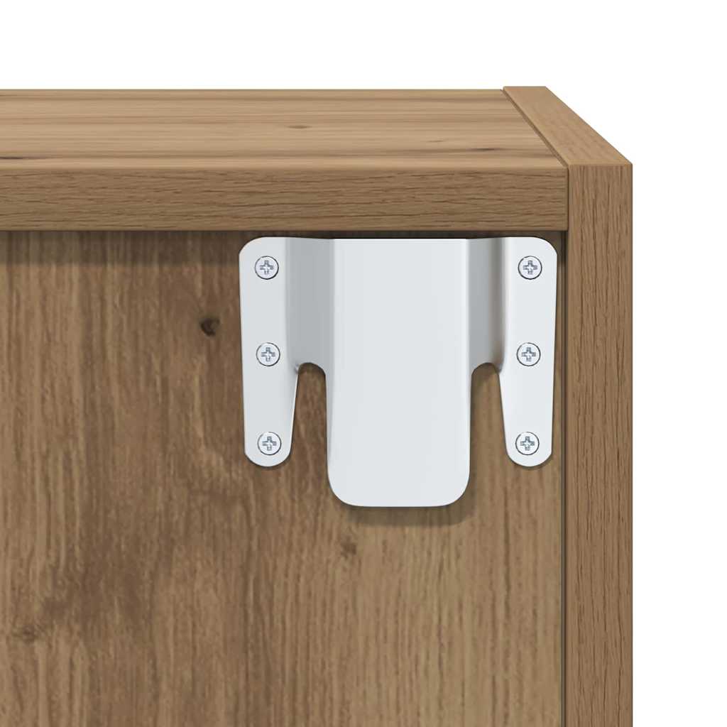 Set di mobili TV 2 pcs Rovere artigianale Legno multistrato