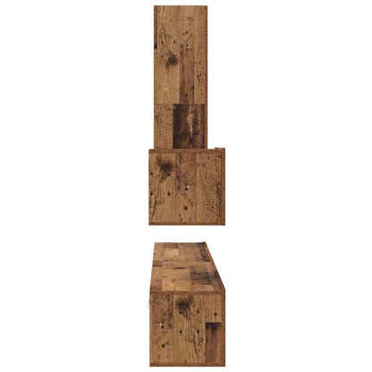 Mobile TV da Parete 4 pcs Legno vecchio Legno multistrato