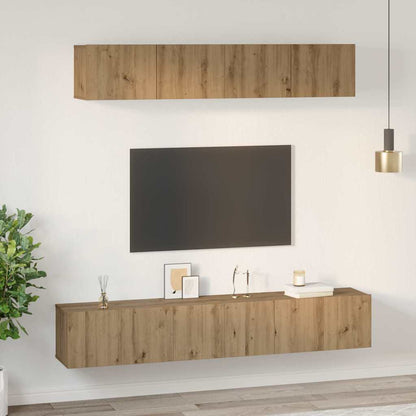 Set mobile TV 5 pcs Rovere artigianale Legno multistrato