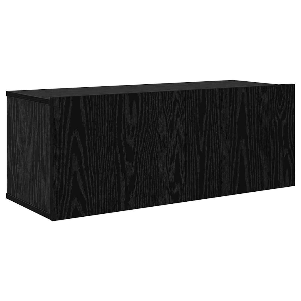 Set mobile TV 8 pcs Rovere Nero Legno multistrato