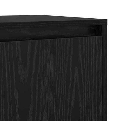 Sideboards 2 pcs Rovere nero 70 x 41 x 75 cm Legno multistrato - homemem39