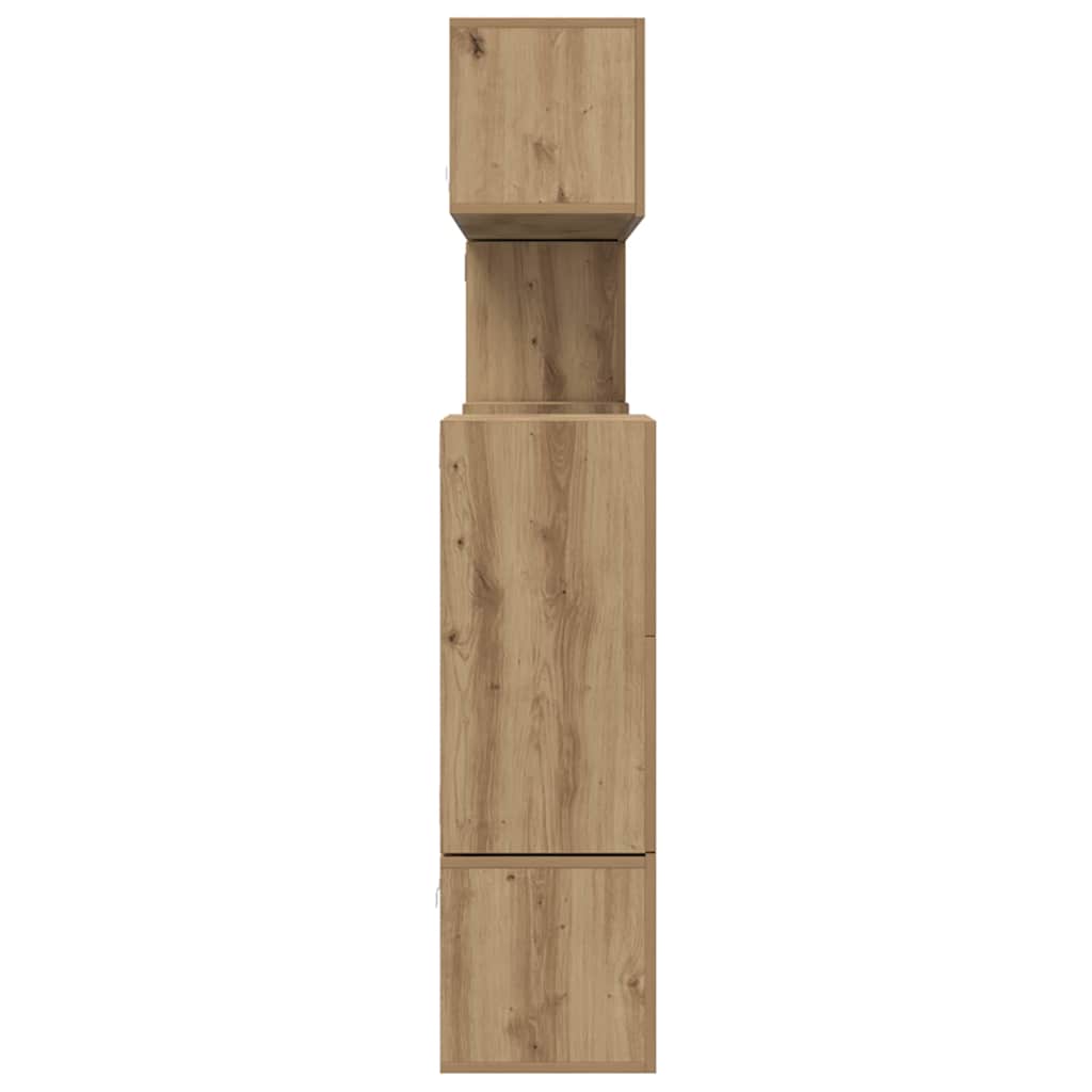 Set mobile TV 10 pz Rovere artigianale Legno ingegnerizzato | homemem39
