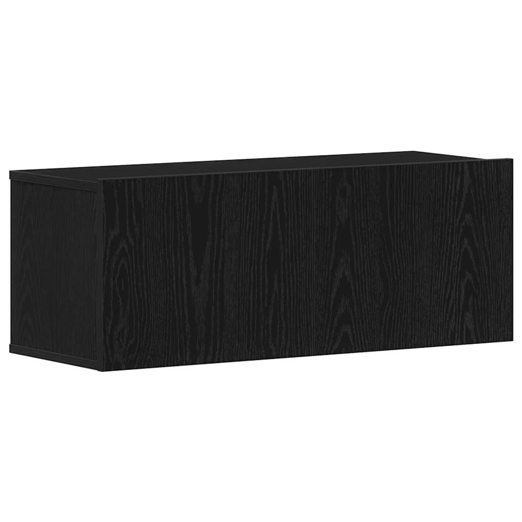 Set mobile TV 8 pcs Rovere Nero Legno multistrato | homemem39