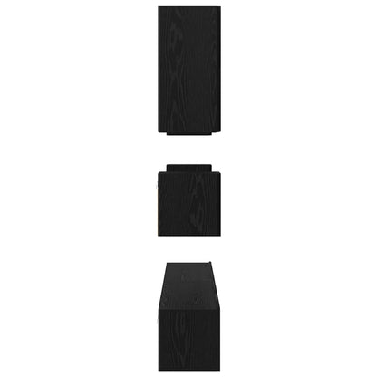 Set mobile TV 8 pcs Rovere Nero Legno multistrato