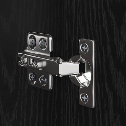 Set mobile TV con cassetto 4 pcs Rovere Nero Legno multistrato