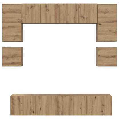 Set mobile TV 8 pcs Rovere artigianale Legno multistrato | homemem39