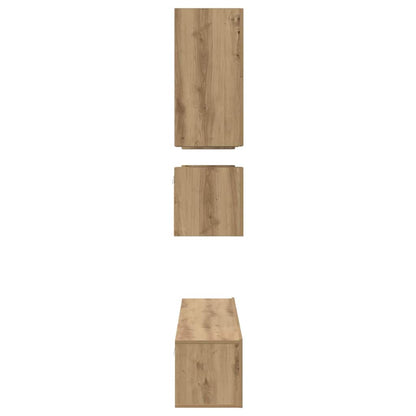 Set mobile TV 8 pcs Rovere artigianale Legno multistrato | homemem39