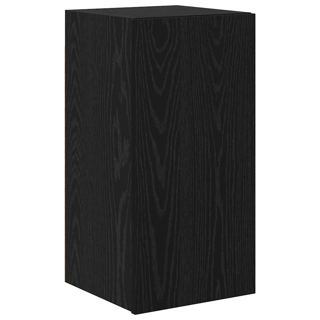 Set mobile TV 5 pcs Rovere Nero Legno multistrato | homemem39