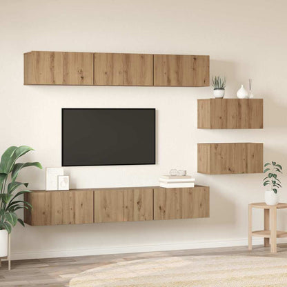 Set mobile TV Rovere artigianale Legno multistrato