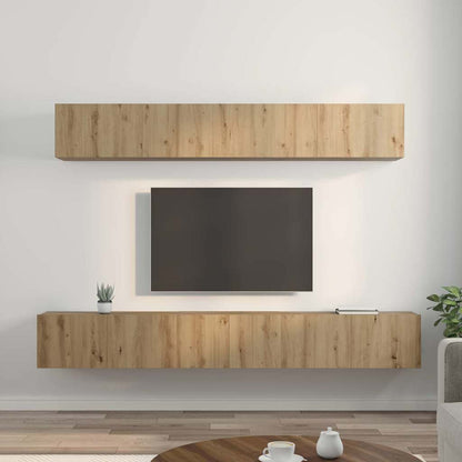 Set mobile TV 5 pcs Rovere artigianale Legno multistrato