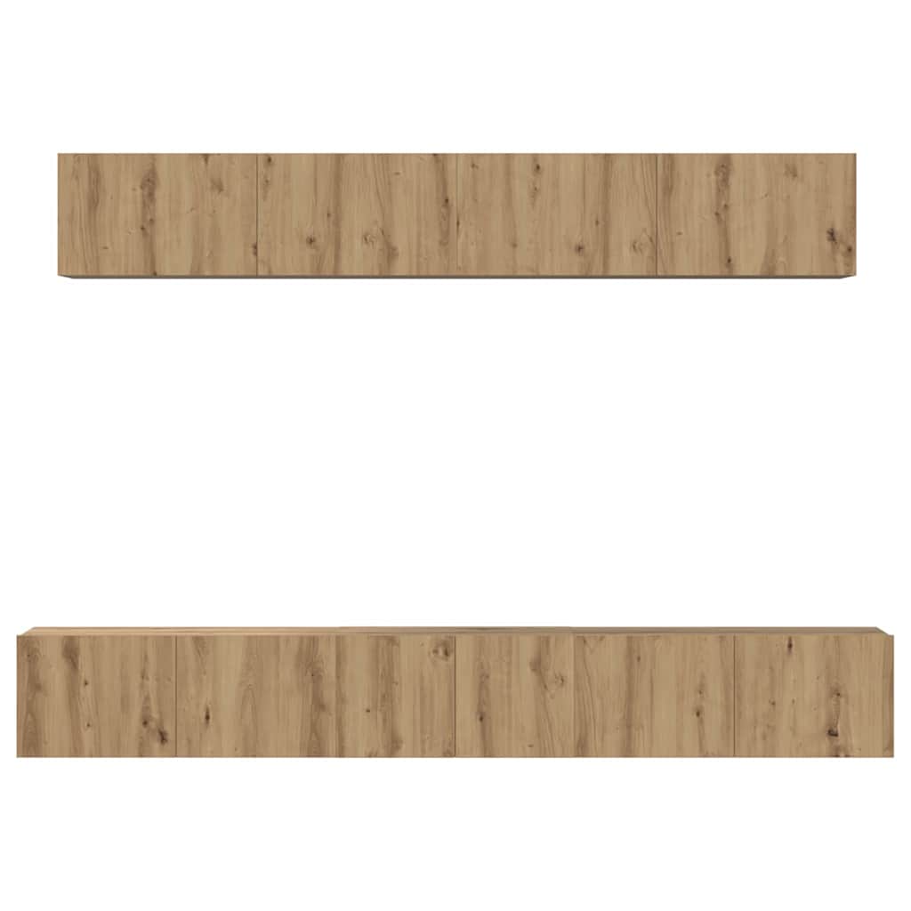 Set mobile TV 5 pcs Rovere artigianale Legno multistrato