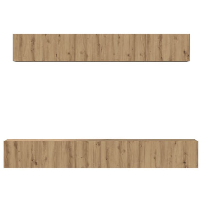 Set mobile TV 5 pcs Rovere artigianale Legno multistrato