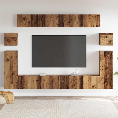 Unità TV 4 pcs Legno vecchio Legno multistrato