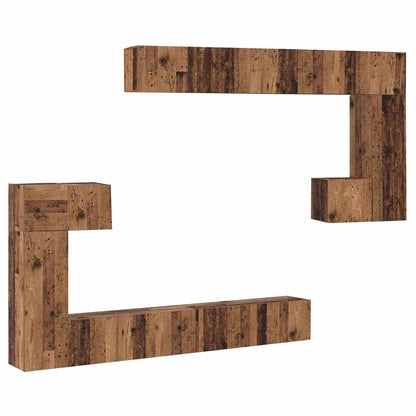 Unità TV 4 pcs Legno vecchio Legno multistrato