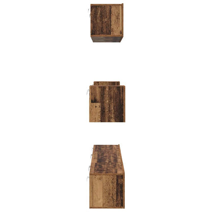 Set mobile TV 7 pcs Legno vecchio Legno multistrato
