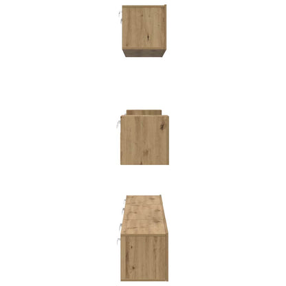 Set mobile TV 7 pcs Rovere artigianale Legno multistrato | homemem39