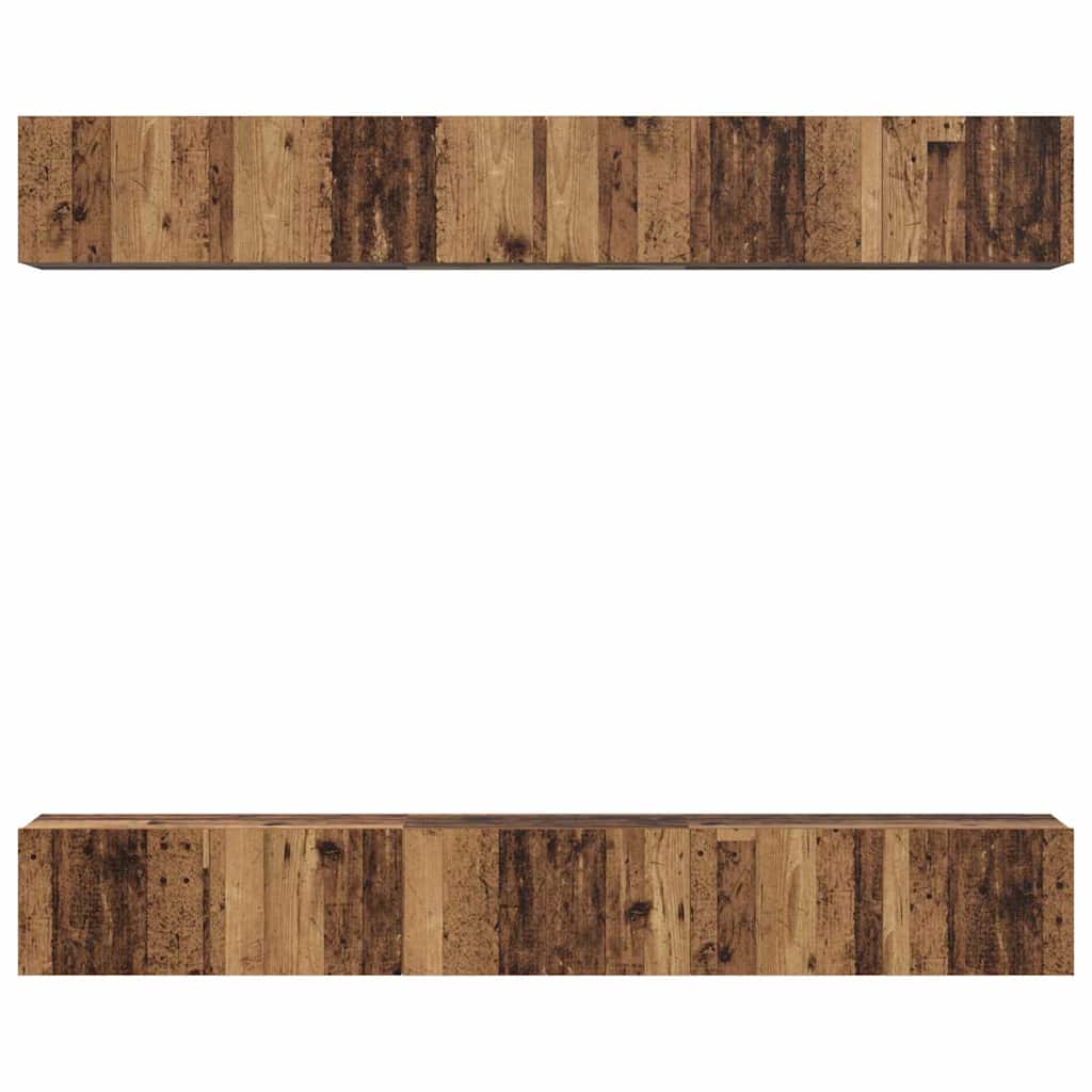 Set mobile TV 6 pcs Legno vecchio Legno multistrato