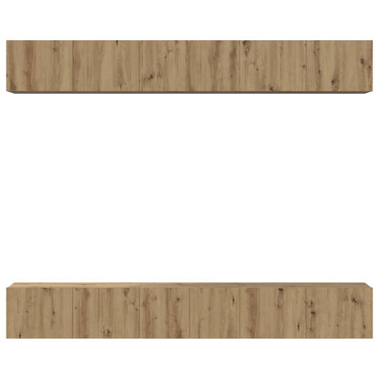 Set mobile TV 6 pcs Rovere artigianale Legno multistrato