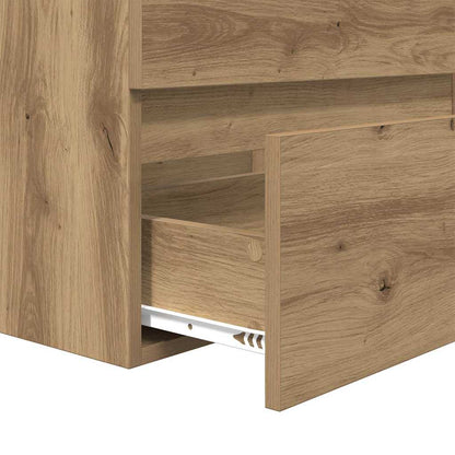 Set di mobili per il bagno 3 pz Rovere artigianale | homemem39