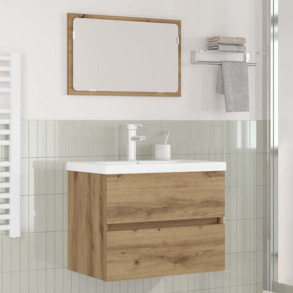 Set di mobili per il bagno 3 pz Rovere artigianale | homemem39