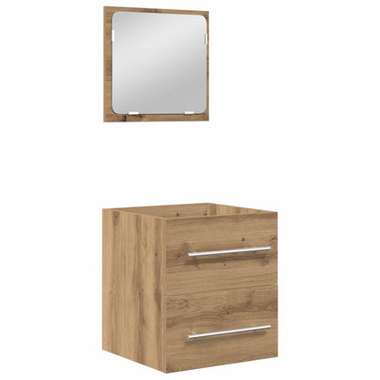 Set di mobili per il bagno 2 pcs Rovere artigianale | homemem39