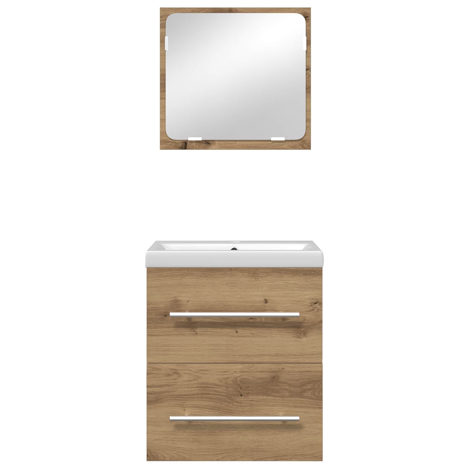 Set di mobili per il bagno 2 pcs Rovere artigianale | homemem39