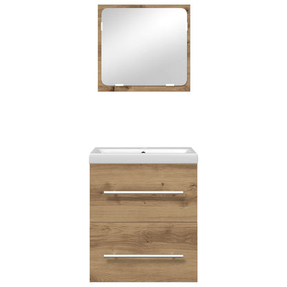 Set di mobili per il bagno 2 pcs Rovere artigianale | homemem39
