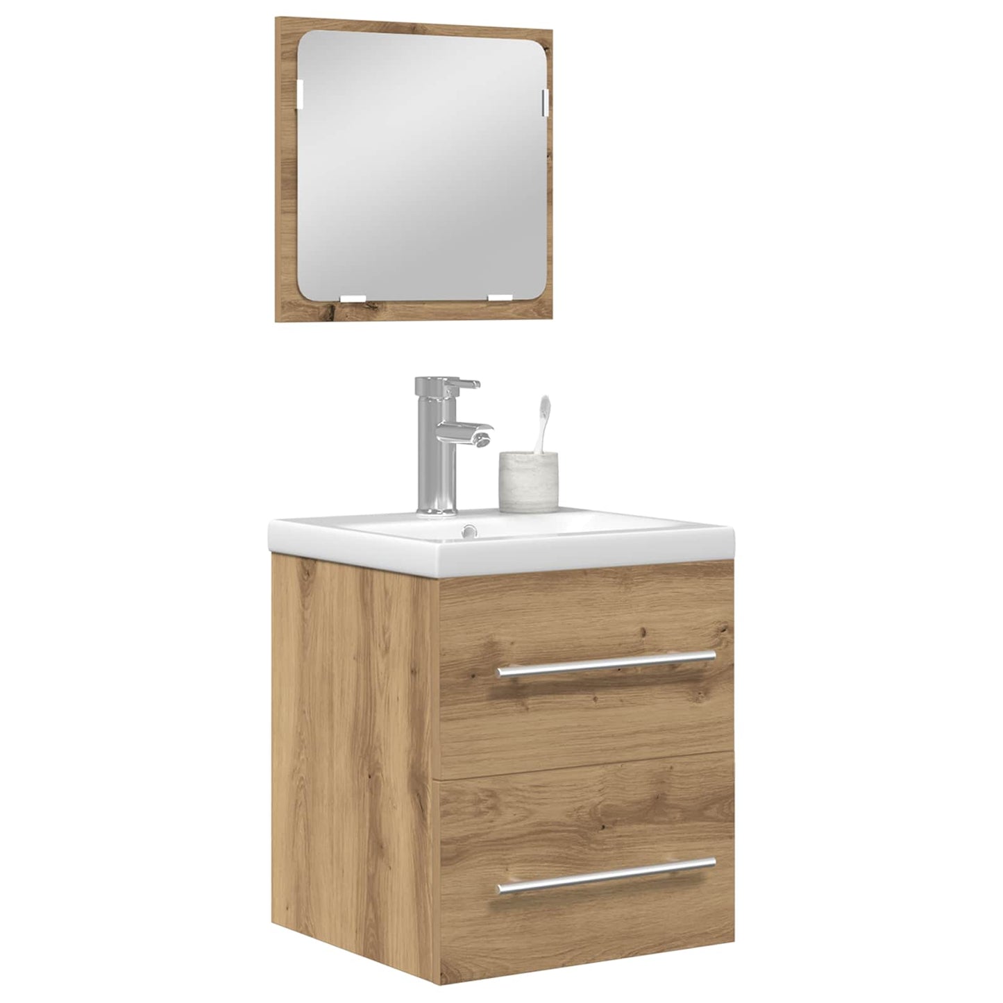 Set di mobili per il bagno 2 pcs Rovere artigianale