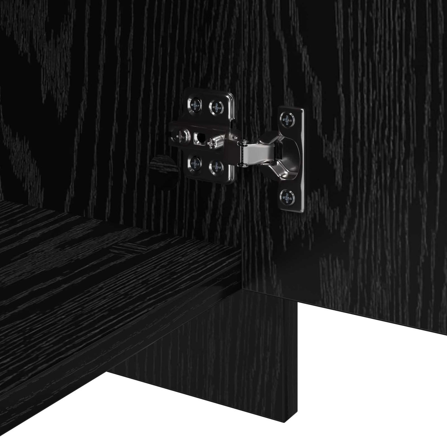 Sideboards 2 pcs Rovere nero 70 x 41 x 75 cm Legno multistrato