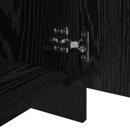 Sideboards 2 pcs Rovere nero 70 x 41 x 75 cm Legno multistrato