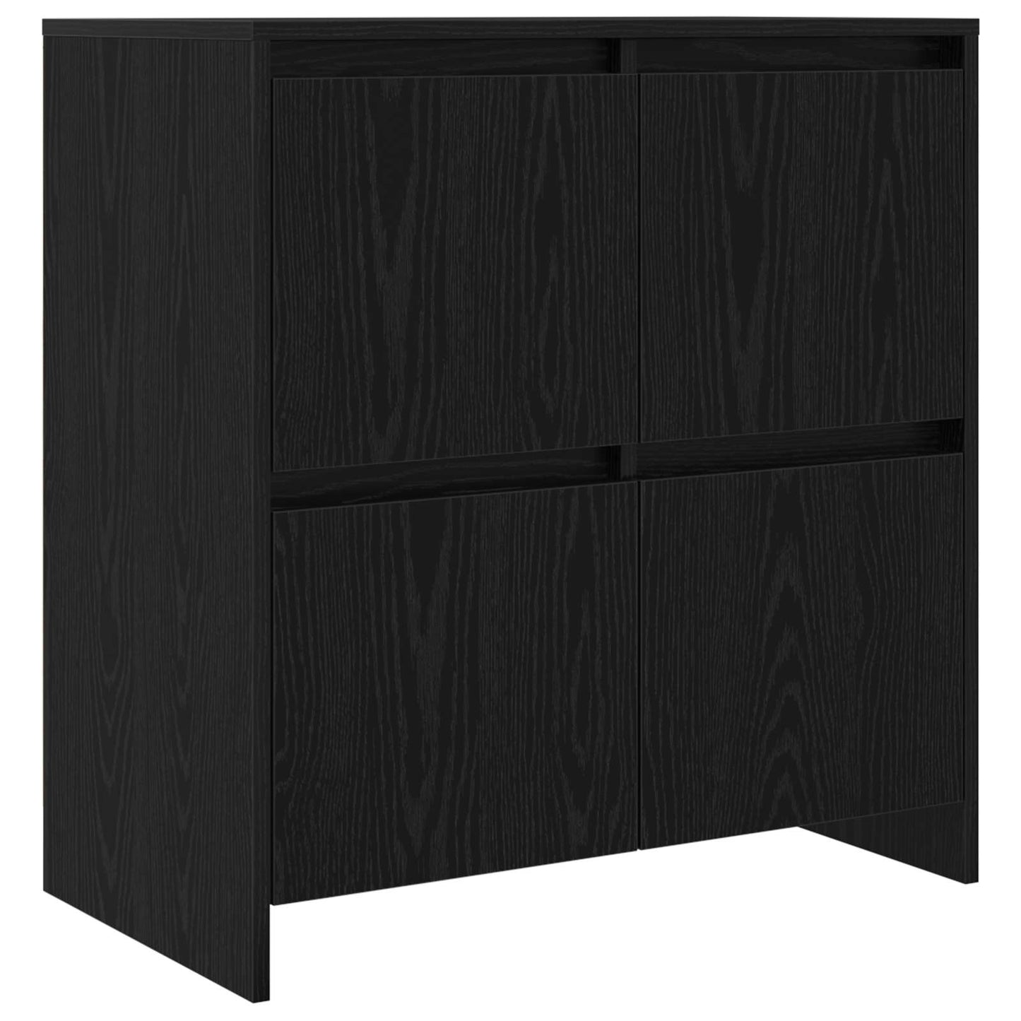 Sideboards 2 pcs Rovere nero 70 x 41 x 75 cm Legno multistrato