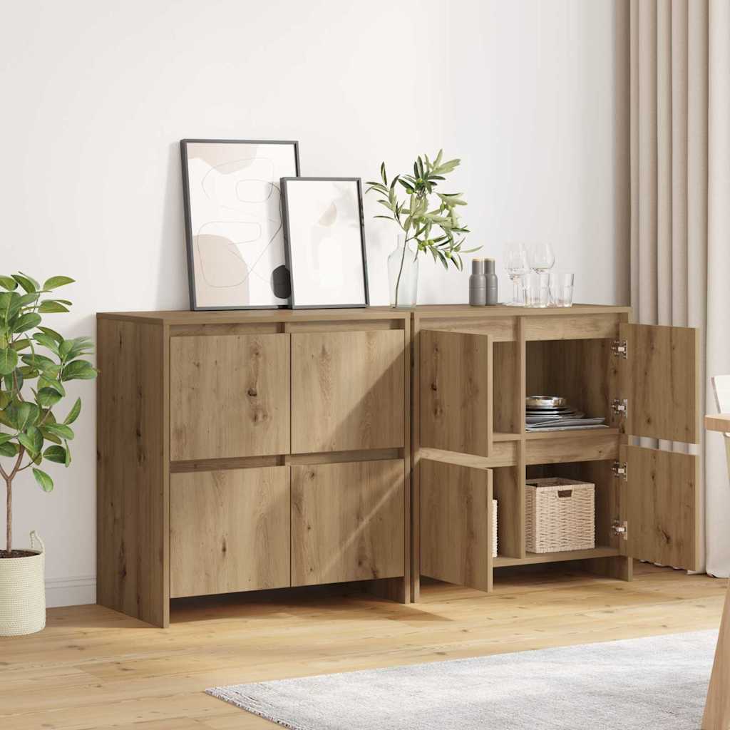 Sideboards 2 pcs rovere artigianale 70 x 41 x 75 cm - homemem39