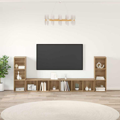 Set mobile TV 4 pcs Rovere artigianale 37 x 35 x 107,5 cm