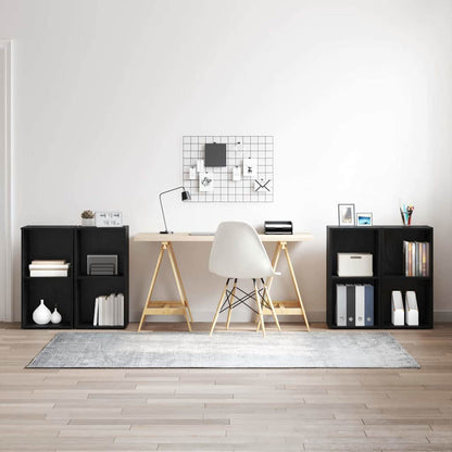 Set mobile TV 4 pcs Rovere Nero 37 x 37 x 72 cm