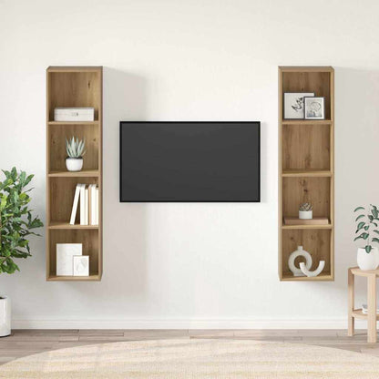 Set mobile TV 2 pcs Marrone 37 x 37 x 142,5 cm