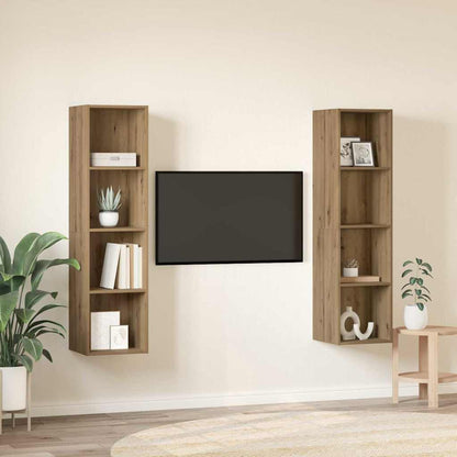 Set mobile TV 2 pcs Marrone 37 x 37 x 142,5 cm
