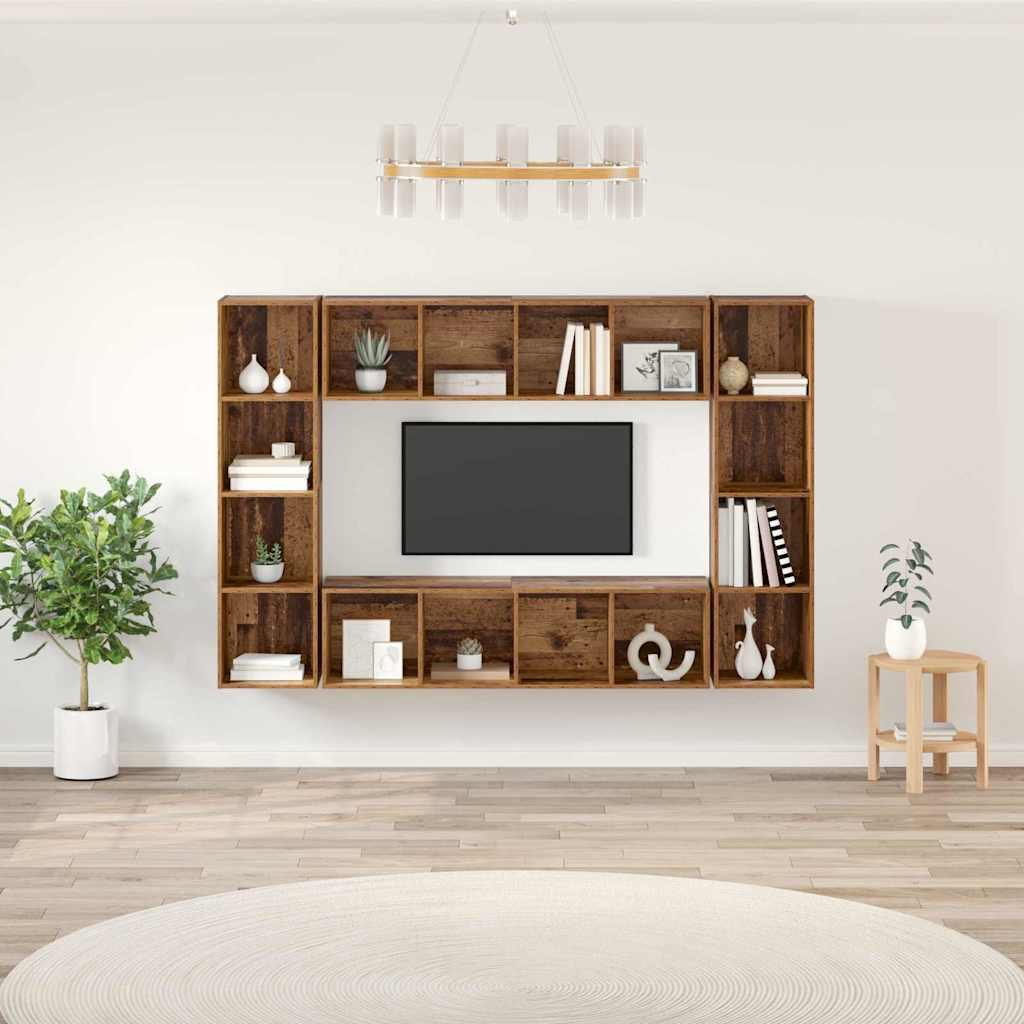Set mobile TV 4 pcs Marrone 37 x 37 x 142,5 cm