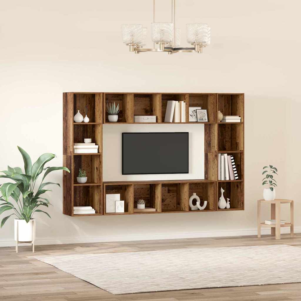 Set mobile TV 4 pcs Marrone 37 x 37 x 142,5 cm
