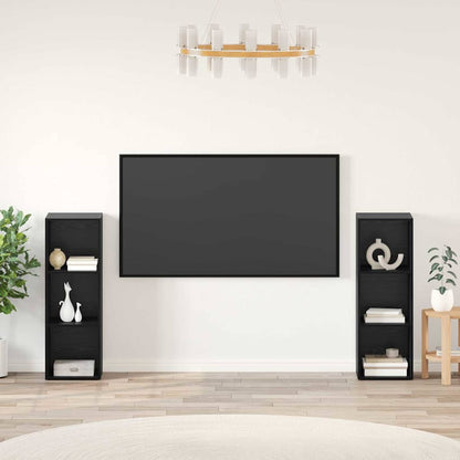 Set mobile TV 2 pcs Rovere Nero 107 x 35 x 37 cm