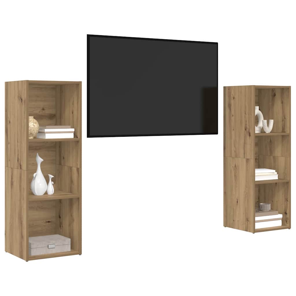 Set mobile TV 2 pcs Rovere artigianale 107 x 35 x 37 cm