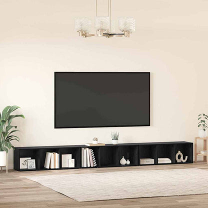 Set mobile TV 3 pcs Rovere Nero 37 x 35 x 107,5 cm