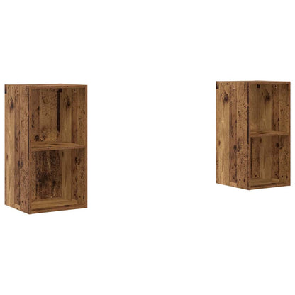 Set mobile TV 2 pcs Legno vecchio 37 x 37 x 72 cm