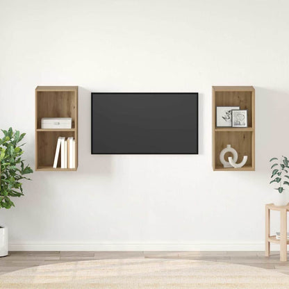 Set mobile TV 2 pcs Rovere artigianale 37 x 37 x 72 cm