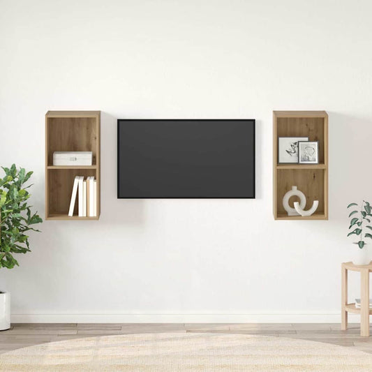 Set mobile TV 2 pcs Rovere artigianale 37 x 37 x 72 cm