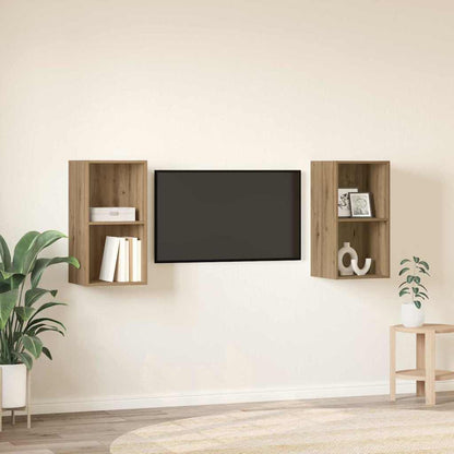 Set mobile TV 2 pcs Rovere artigianale 37 x 37 x 72 cm