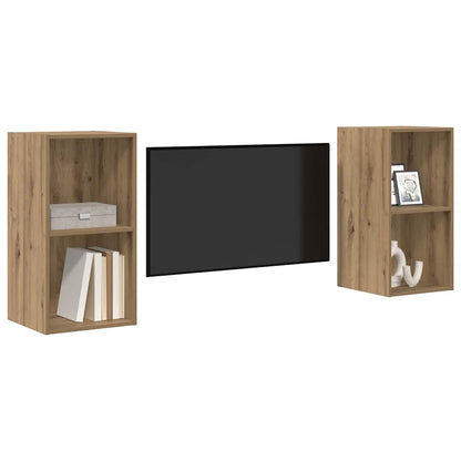 Set mobile TV 2 pcs Rovere artigianale 37 x 37 x 72 cm
