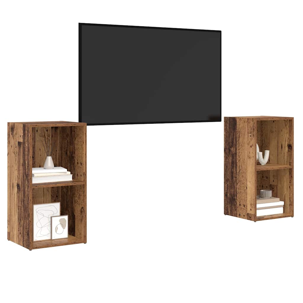 Set mobile TV 2 pcs Legno vecchio 72 x 35 x 36,5 cm
