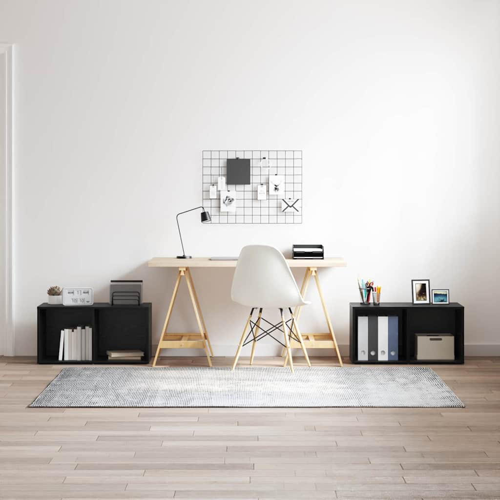 Set mobile TV 2 pcs Rovere Nero 72 x 35 x 36,5 cm