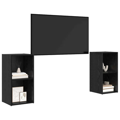 Set mobile TV 2 pcs Rovere Nero 72 x 35 x 36,5 cm